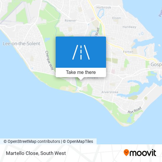 Martello Close map