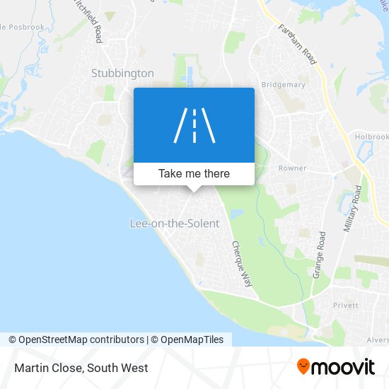 Martin Close map