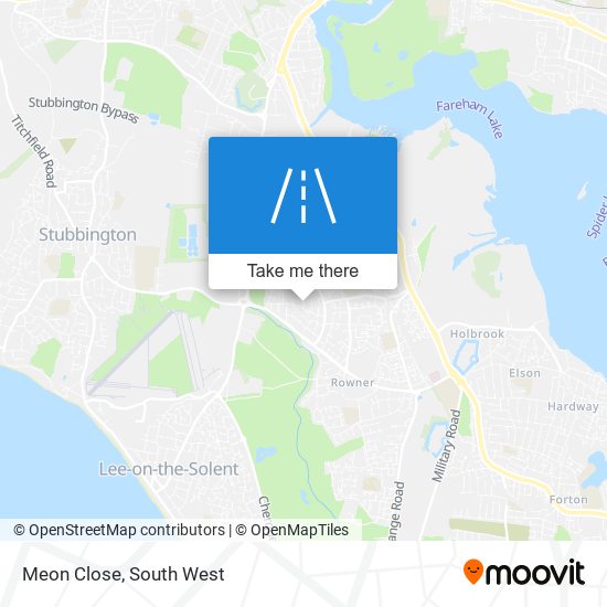 Meon Close map