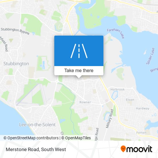 Merstone Road map