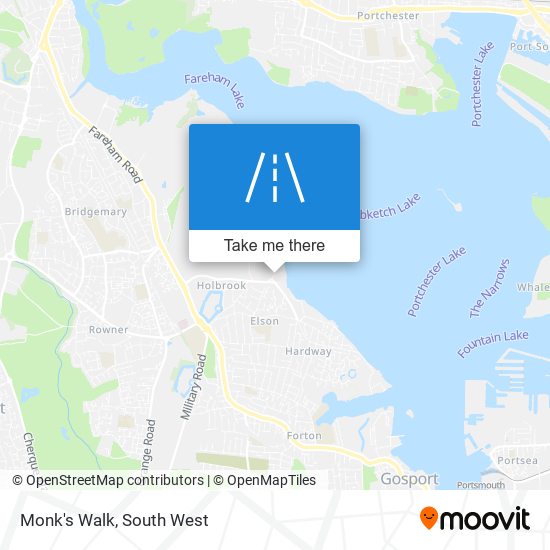Monk's Walk map
