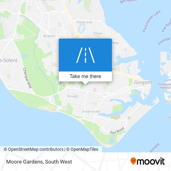 Moore Gardens map