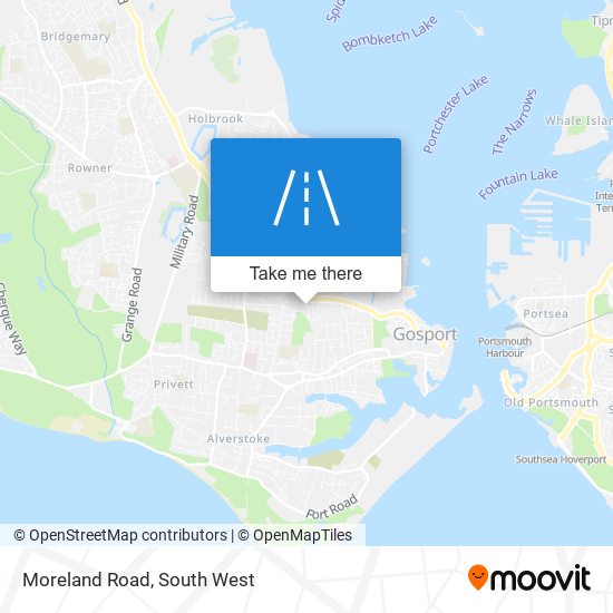 Moreland Road map