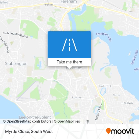 Myrtle Close map