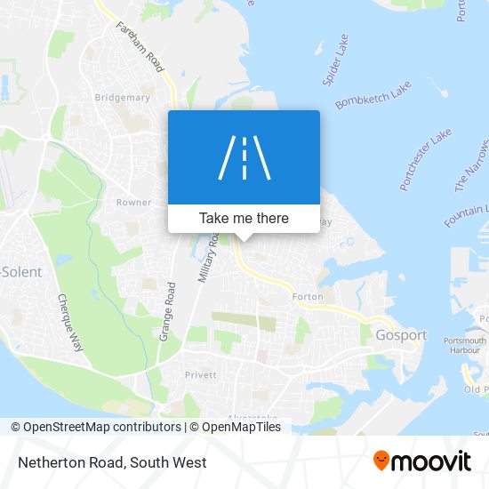 Netherton Road map