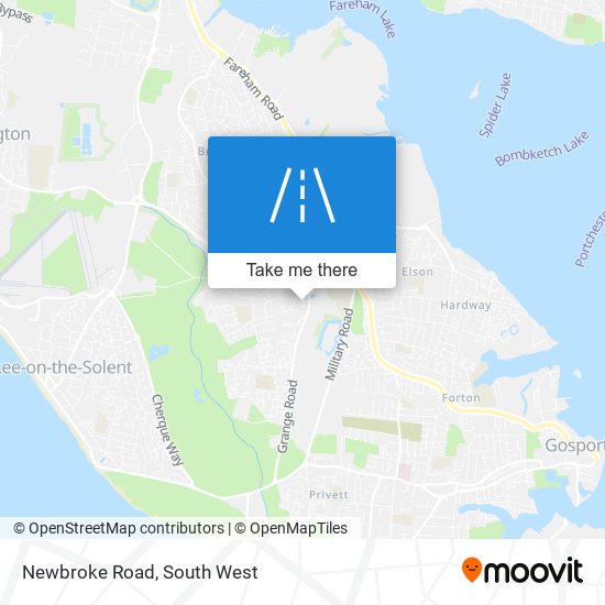 Newbroke Road map