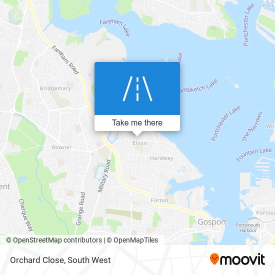 Orchard Close map