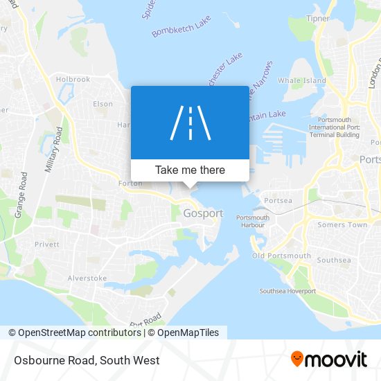 Osbourne Road map