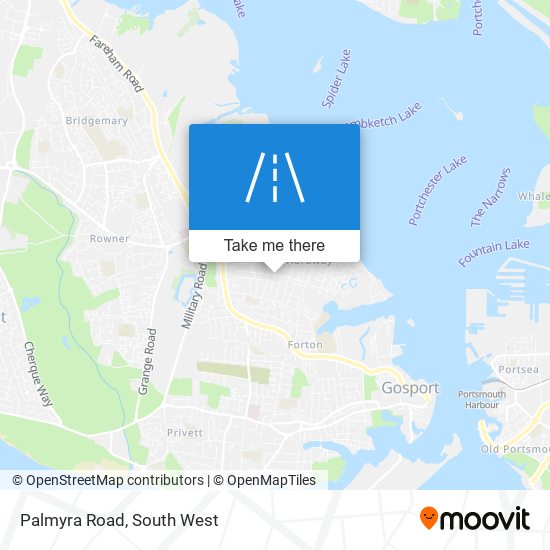Palmyra Road map