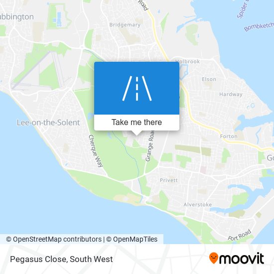 Pegasus Close map