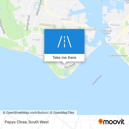 Pepys Close map