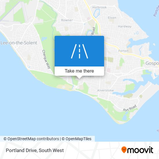 Portland Drive map