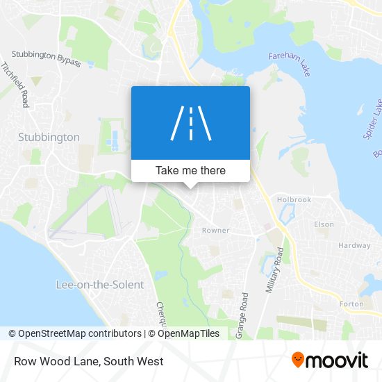 Row Wood Lane map