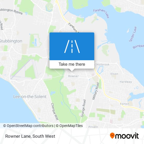 Rowner Lane map