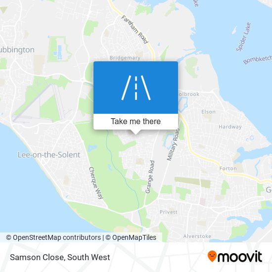 Samson Close map