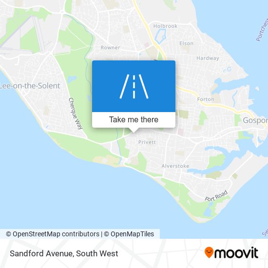 Sandford Avenue map