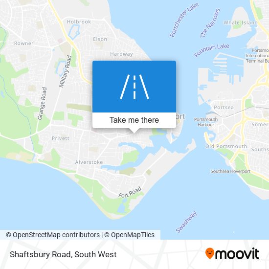Shaftsbury Road map