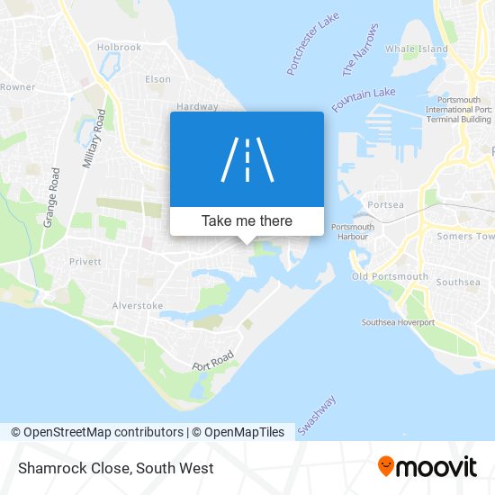 Shamrock Close map