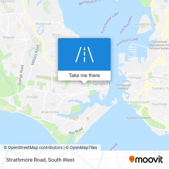 Strathmore Road map