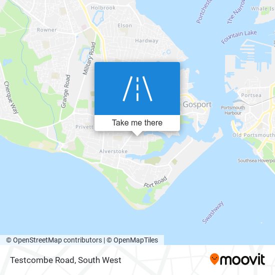 Testcombe Road map