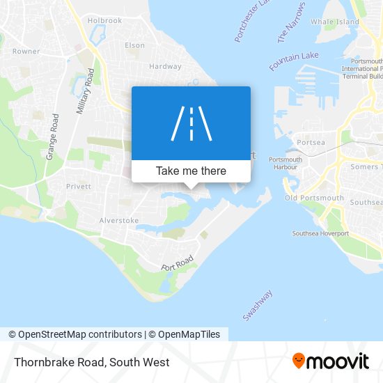 Thornbrake Road map