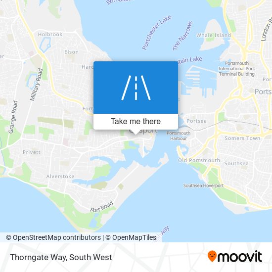 Thorngate Way map