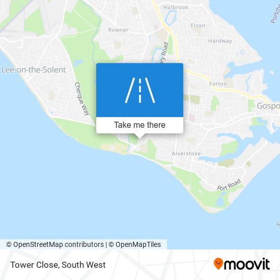 Tower Close map