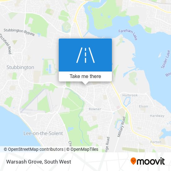 Warsash Grove map