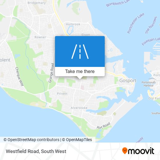 Westfield Road map