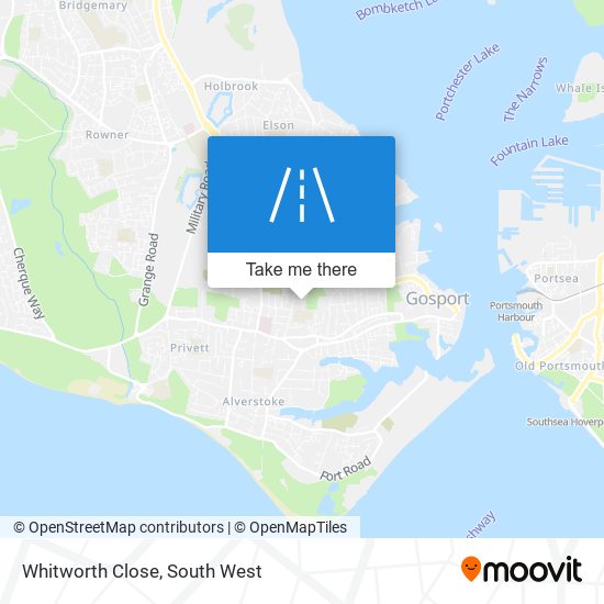 Whitworth Close map