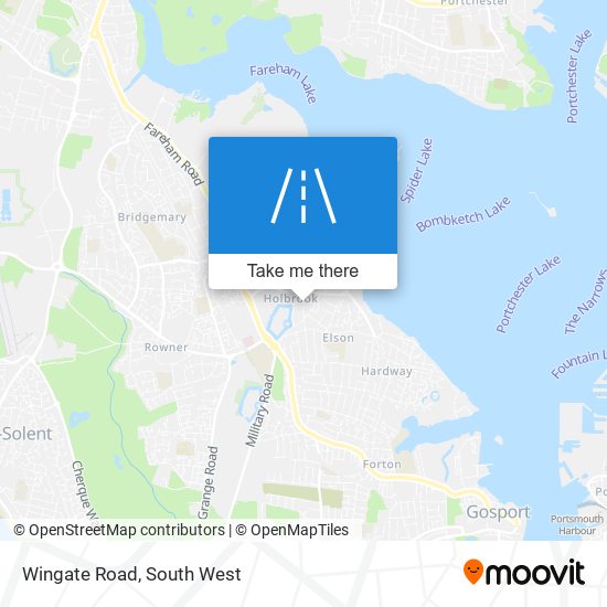 Wingate Road map