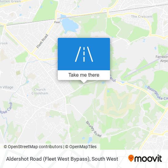 Aldershot Road (Fleet West Bypass) map
