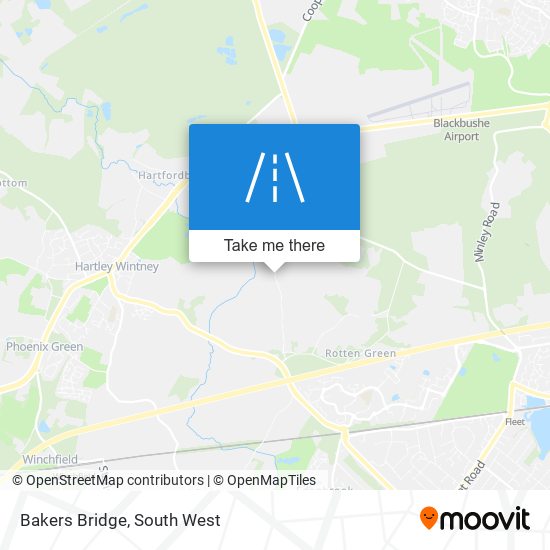 Bakers Bridge map
