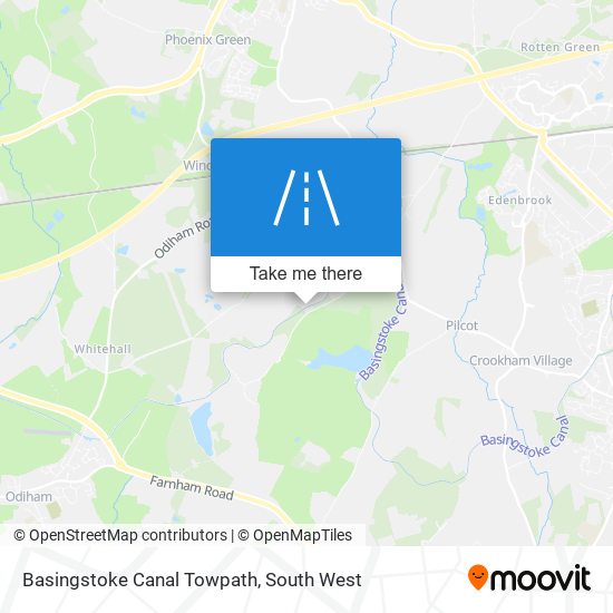 Basingstoke Canal Towpath map