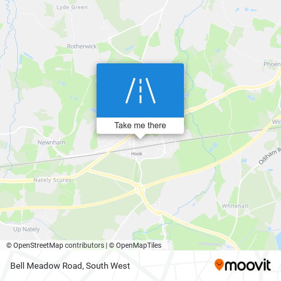 Bell Meadow Road map