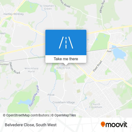 Belvedere Close map