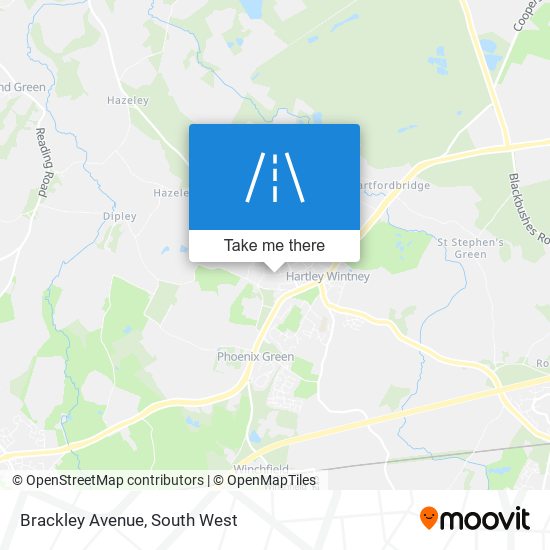 Brackley Avenue map