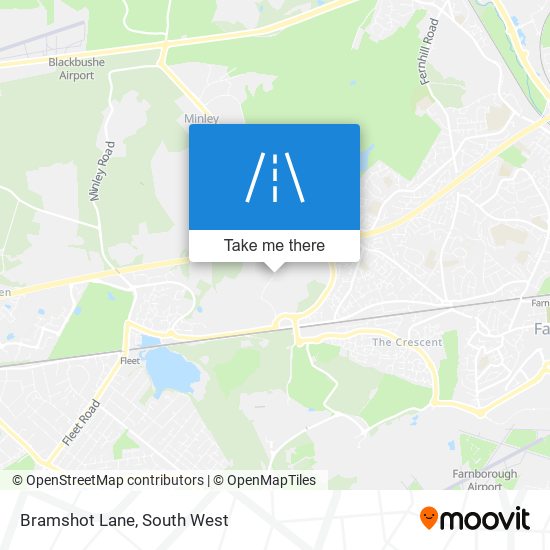 Bramshot Lane map