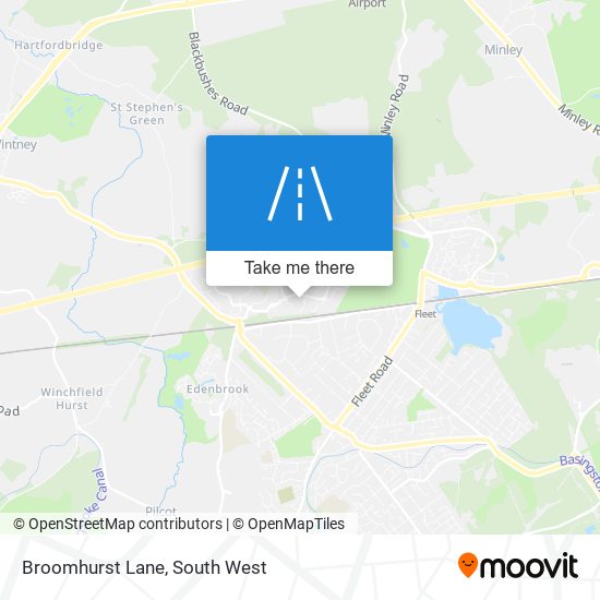 Broomhurst Lane map