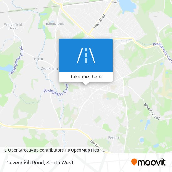 Cavendish Road map