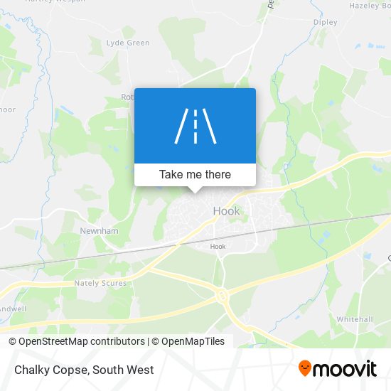 Chalky Copse map