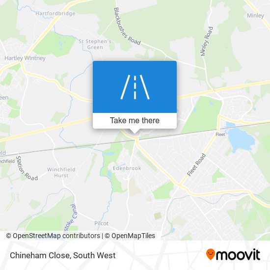 Chineham Close map