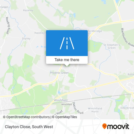 Clayton Close map