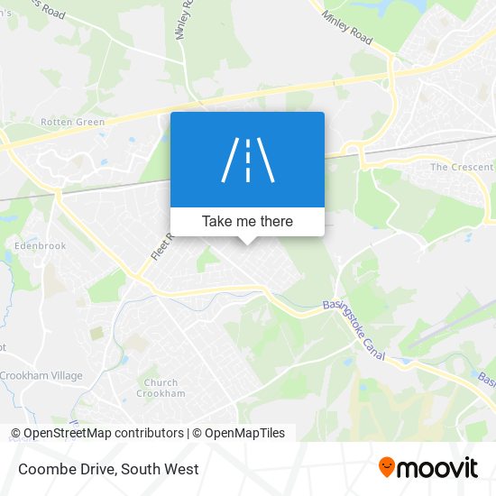 Coombe Drive map