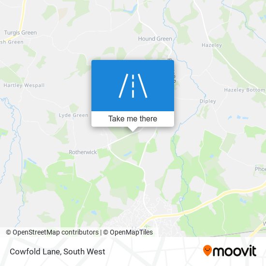 Cowfold Lane map