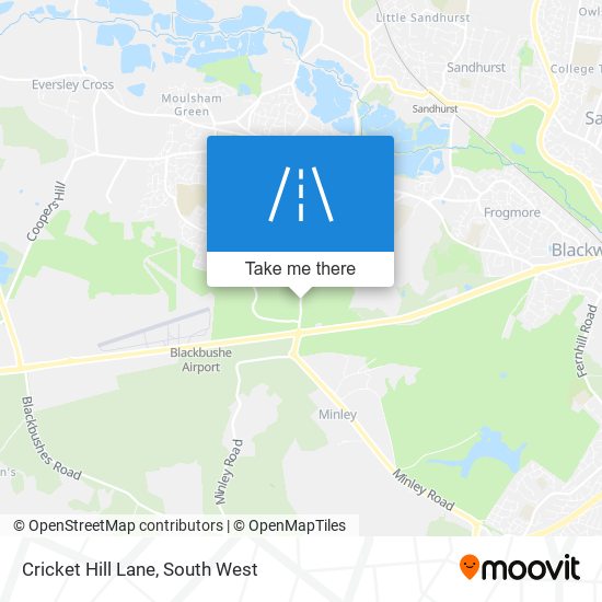 Cricket Hill Lane map