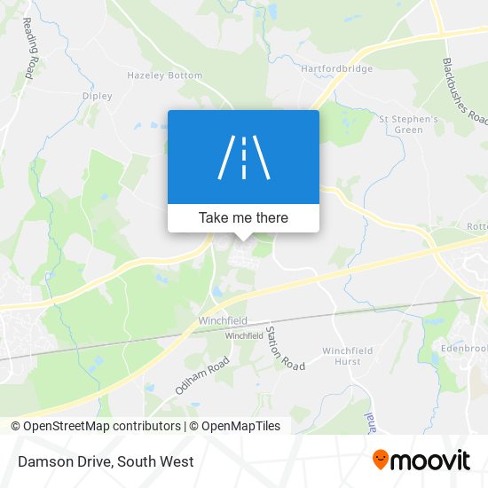 Damson Drive map