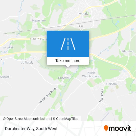 Dorchester Way map