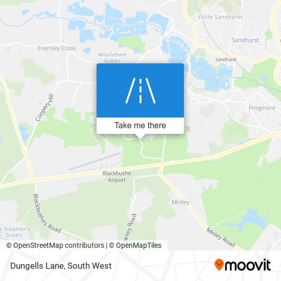 Dungells Lane map