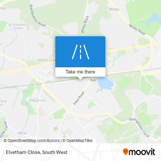 Elvetham Close map